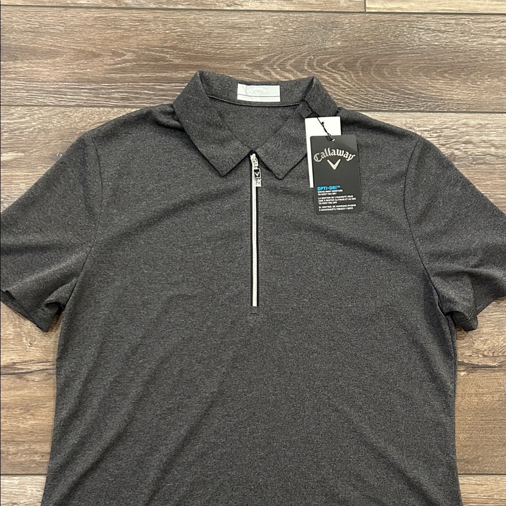 Callaway Women’s Charcoal Golf Polo Shirt NWT